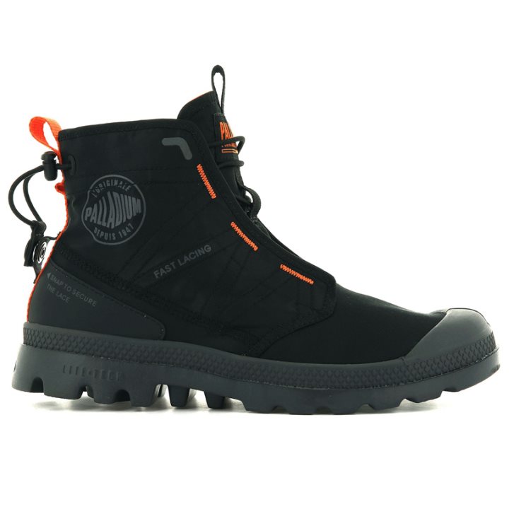 Bottes Palladium Pampa Travel Lite Homme Noir | FR MUV608P